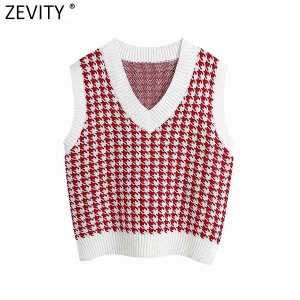 women vintage v neck houndstooth print vest sweater female fall sleeveless patchwork casual pullovers chic s527 210416, White;black
women vintage v neck houndstooth print vest sweater female fall sleeveless patchwork casual pullovers chic s527 210416, White;black