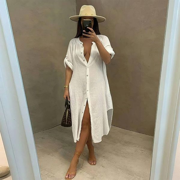 casual dresses autumn 2021 fashion women's linen long dress street solid color shirt skirt cotton round neck straight, Black;gray
casual dresses autumn 2021 fashion women's linen long dress street solid color shirt skirt cotton round neck straight, Black;gray