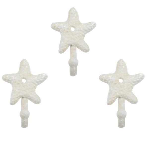 hooks & rails 3pcs wrought iron decorative single hook vintage wall-mounted coat and hat (sea star)
hooks & rails 3pcs wrought iron decorative single hook vintage wall-mounted coat and hat (sea star)