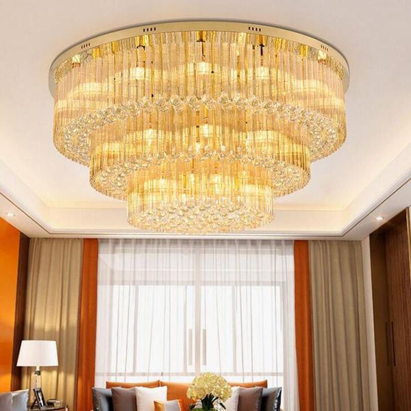 ceiling lights large el crystal lamp led three-layer atmosphere of the living room lobby lamps lighting
ceiling lights large el crystal lamp led three-layer atmosphere of the living room lobby lamps lighting
