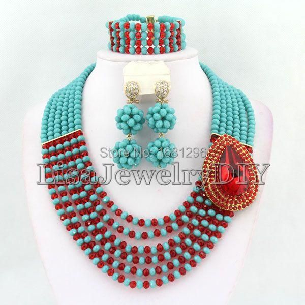 earrings & necklace african beads jewelry sets nigerian wedding crystal set hd1707, Silver
earrings & necklace african beads jewelry sets nigerian wedding crystal set hd1707, Silver
