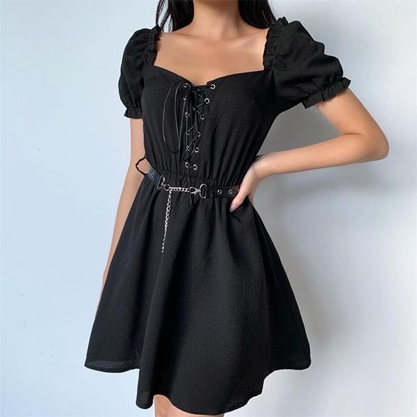 insgoth harajuku punk black mini gothic streetwear bandage patchwork v-neck vintage female puff sleeve lady dress, Black;gray
insgoth harajuku punk black mini gothic streetwear bandage patchwork v-neck vintage female puff sleeve lady dress, Black;gray