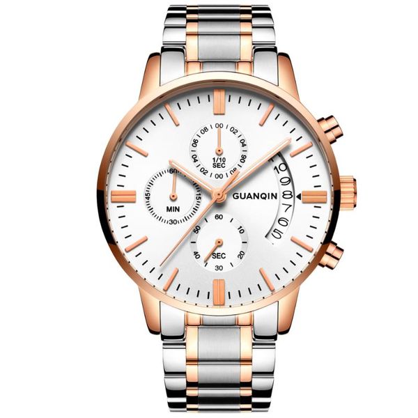 wristwatches guanqin luxury watch waterproof sapphire luminous hands mens quartz analog wrist fashion stainless steel for man, Slivery;brown
wristwatches guanqin luxury watch waterproof sapphire luminous hands mens quartz analog wrist fashion stainless steel for man, Slivery;brown
