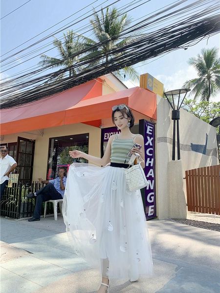 skirts net skirt pleated wild long section female 2021 high waist slimming a word mesh, Black
skirts net skirt pleated wild long section female 2021 high waist slimming a word mesh, Black