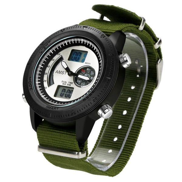 wristwatches amst style multi-functional waterproof fashion electronic watch students canvas with men's quartz, Slivery;brown
wristwatches amst style multi-functional waterproof fashion electronic watch students canvas with men's quartz, Slivery;brown