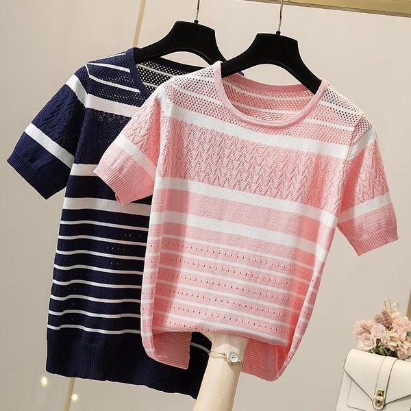 women's t-shirt hollow out knitted short sleeve plus large size clothes t-shirts harajuku blouses spring summer style oversize 2021, White
women's t-shirt hollow out knitted short sleeve plus large size clothes t-shirts harajuku blouses spring summer style oversize 2021, White