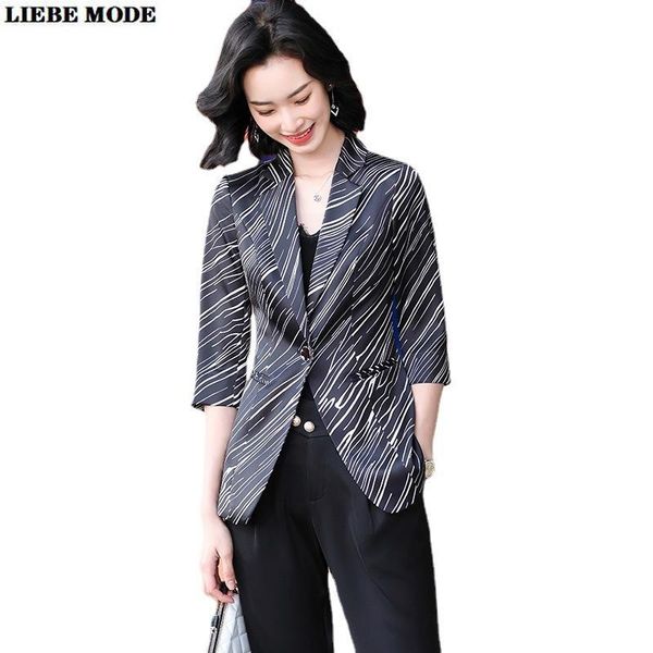 summer office ladies elegant stripe blazer women slim fit notched blazers and jackets three quarter sleeve blaser femme women's suits &, White;black
summer office ladies elegant stripe blazer women slim fit notched blazers and jackets three quarter sleeve blaser femme women's suits &, White;black