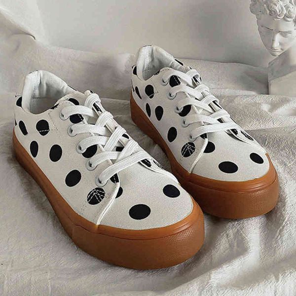 dress shoes preppy polka dot cross-tied sneake for women loafers woman flats zapatos de mujer spring korean lace up canvas xhc3, Black
dress shoes preppy polka dot cross-tied sneake for women loafers woman flats zapatos de mujer spring korean lace up canvas xhc3, Black