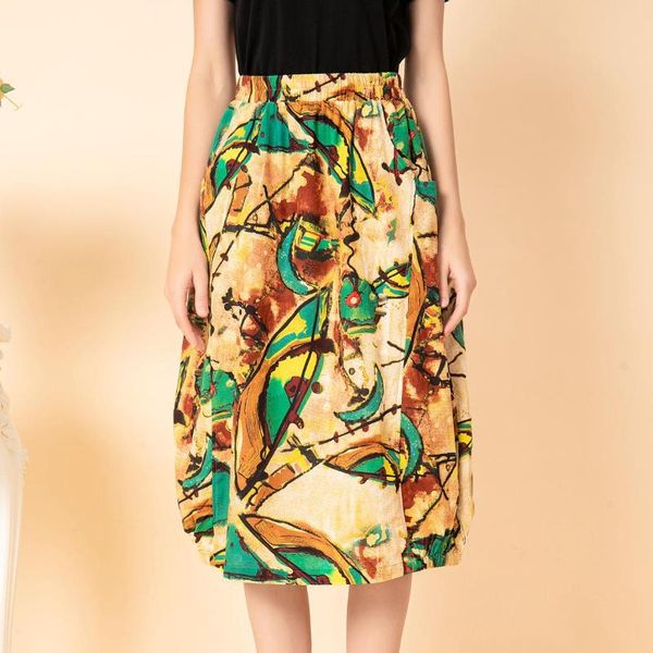 skirts the cross-border goods early summer printed cotton and comfortable natural character pocket elastic waist bust skirt of big, Black
skirts the cross-border goods early summer printed cotton and comfortable natural character pocket elastic waist bust skirt of big, Black