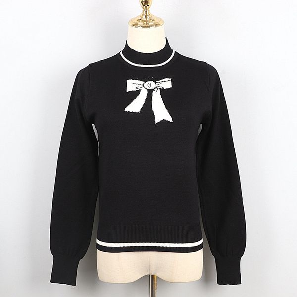 women's sweaters christmas bowknot jacquard sweater autumn winter bottoming clothes sweet slim fashion long-sleeved women stf2, White;black
women's sweaters christmas bowknot jacquard sweater autumn winter bottoming clothes sweet slim fashion long-sleeved women stf2, White;black