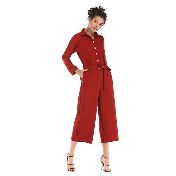 women's jumpsuits & rompers limsisniw fashion style woman slim waist long sleeve with waistband for office ladies wed leg ankle-length, Black;white
women's jumpsuits & rompers limsisniw fashion style woman slim waist long sleeve with waistband for office ladies wed leg ankle-length, Black;white
