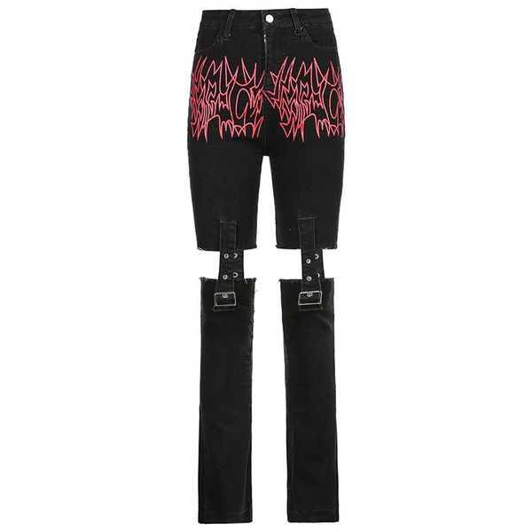 women's jeans western style fashion young girl straight streetwear print fire hollow out hasp high waist woman casual cargo denim pants, Blue
women's jeans western style fashion young girl straight streetwear print fire hollow out hasp high waist woman casual cargo denim pants, Blue
