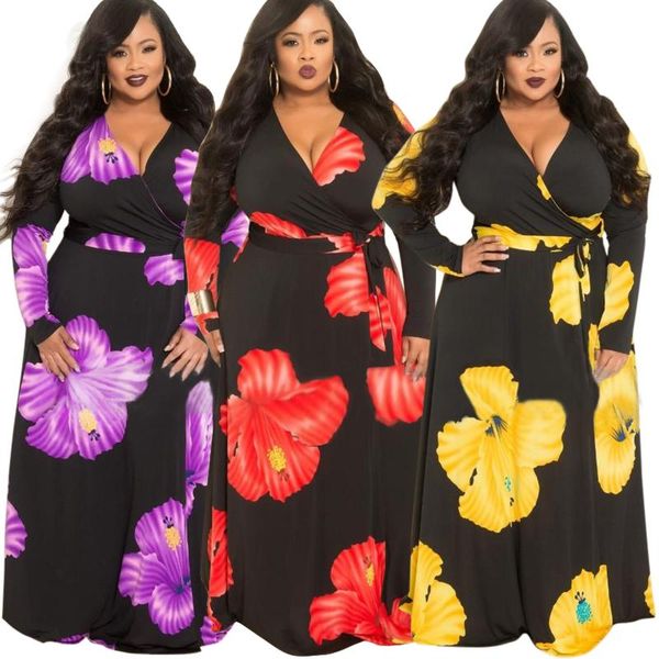 casual dresses european and american autumn fashion plus size women's digital printing v-neck long sleeve belt dress, Black;gray
casual dresses european and american autumn fashion plus size women's digital printing v-neck long sleeve belt dress, Black;gray