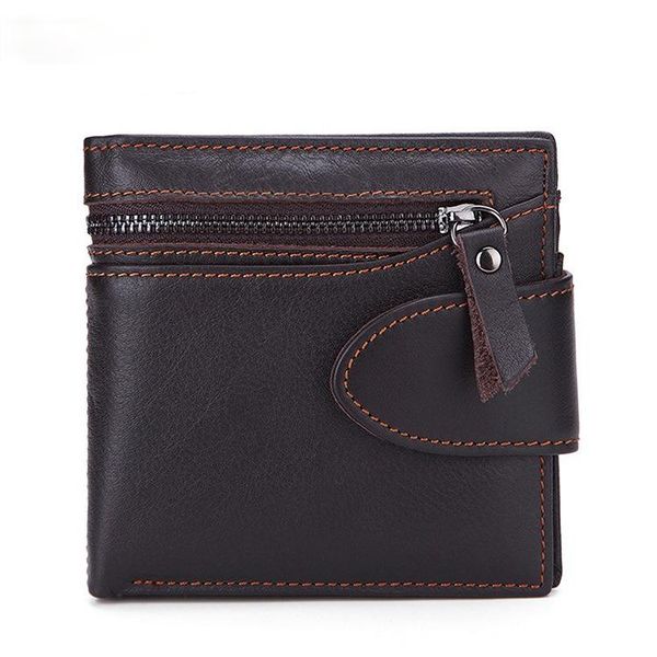 wallets genuine leather men's wallet first layer cowhide multifunctional short card holder, Red;black
wallets genuine leather men's wallet first layer cowhide multifunctional short card holder, Red;black