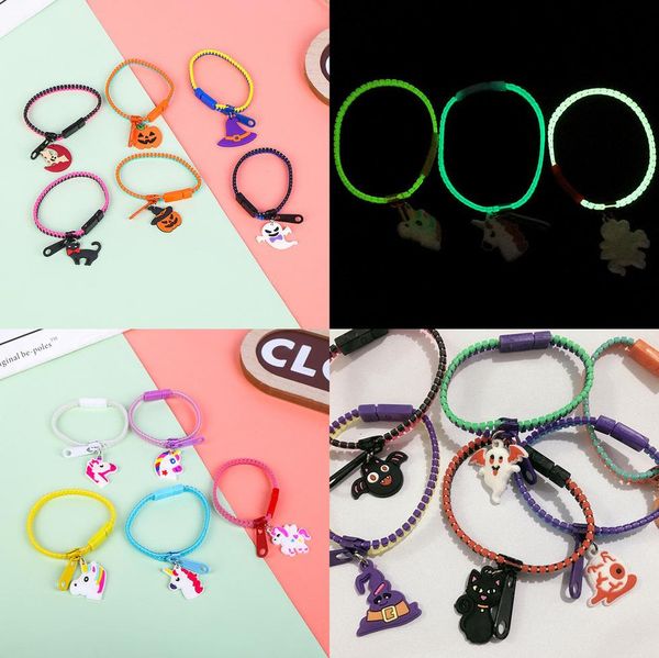 jewelry zipper bracelet luminous glow in the dark halloween christmas unicorn pumpkin santa claus for kid man woman zip bangle night light w, Red;brown
jewelry zipper bracelet luminous glow in the dark halloween christmas unicorn pumpkin santa claus for kid man woman zip bangle night light w, Red;brown