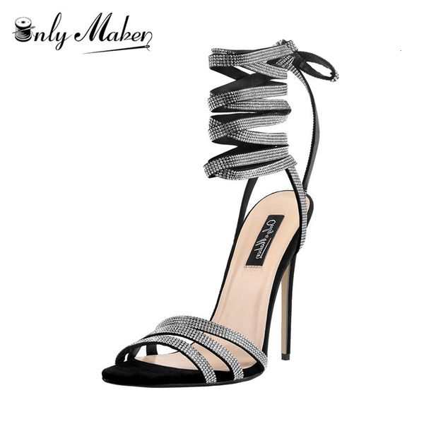 sandals summer womens lace up rhinestone gladiator stiletto heel sandals fashion slingback party ing prom shoes, Black
sandals summer womens lace up rhinestone gladiator stiletto heel sandals fashion slingback party ing prom shoes, Black