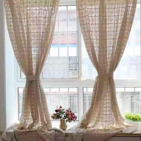 curtain & drapes beige square pattern elegant vintage handmade cotton thread hollow living room finished customize
curtain & drapes beige square pattern elegant vintage handmade cotton thread hollow living room finished customize