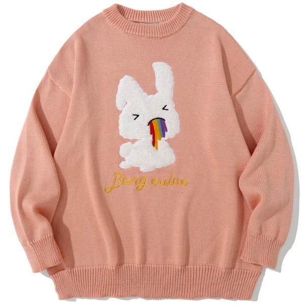 men's sweaters harajuku fashion streetwear embroidery cartoon rainbow knitted pullover sweater casual knited unisex, White;black
men's sweaters harajuku fashion streetwear embroidery cartoon rainbow knitted pullover sweater casual knited unisex, White;black