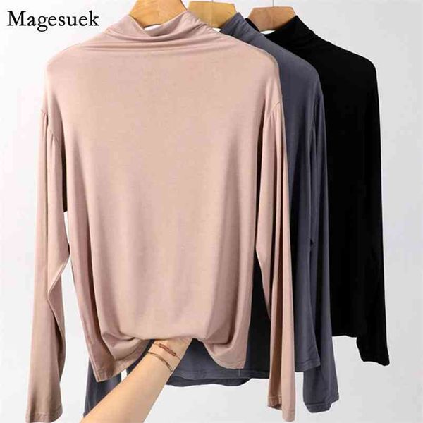fashion plus size modal white blouse women solid turtleneck long sleeve loose blouses casual shirts 11102 210512
fashion plus size modal white blouse women solid turtleneck long sleeve loose blouses casual shirts 11102 210512