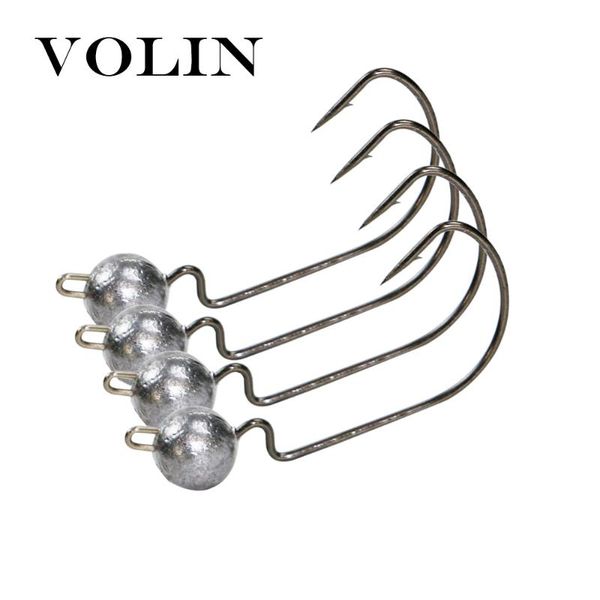 fishing hooks volin 4pcs 3.5g 5g 7g 10g sharp hook carbon steel accessories lead head fish
fishing hooks volin 4pcs 3.5g 5g 7g 10g sharp hook carbon steel accessories lead head fish