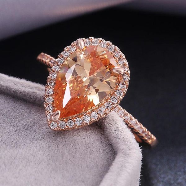 wedding rings caoshi trendy style drop shape champagne crystal ring for women micro-paved cz stone luxury factory direct sales, Slivery;golden
wedding rings caoshi trendy style drop shape champagne crystal ring for women micro-paved cz stone luxury factory direct sales, Slivery;golden
