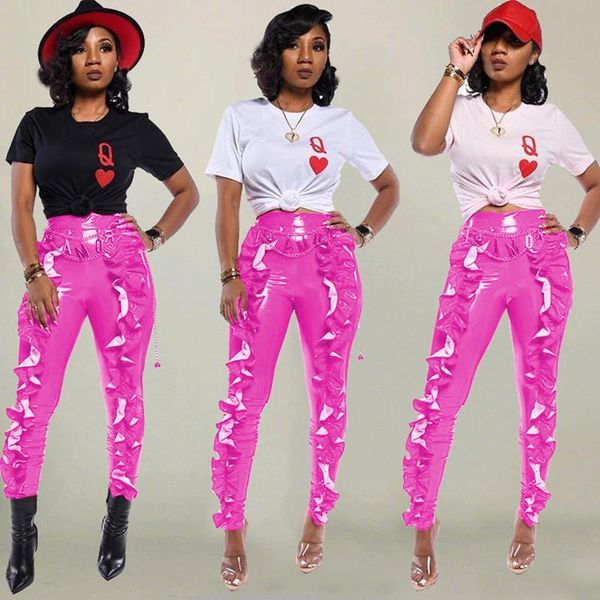 women's pants & capris winter women ruffles pu leather high waist 5 colors skinny full length trousers streetwear club party, Black;white
women's pants & capris winter women ruffles pu leather high waist 5 colors skinny full length trousers streetwear club party, Black;white