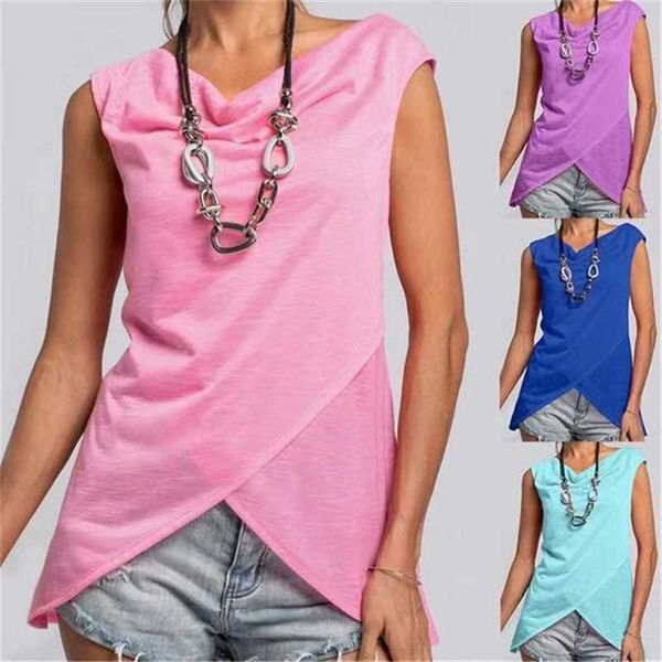 women's t-shirt summer sleeveless women slim vintage solid shirt ladies irregular plus size pullover 2021 female clothing, White
women's t-shirt summer sleeveless women slim vintage solid shirt ladies irregular plus size pullover 2021 female clothing, White