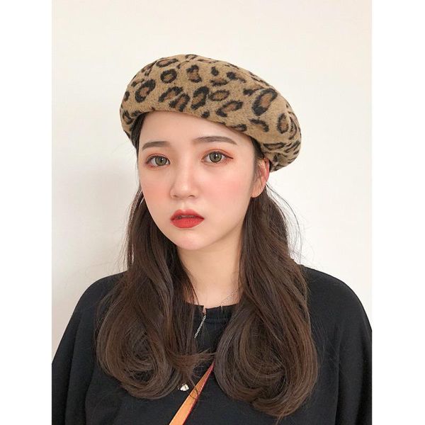 berets leopard beret female autumn winter hats for women vintage painter flat cap boina feminina fashion pu leather brim beanie, Blue;gray
berets leopard beret female autumn winter hats for women vintage painter flat cap boina feminina fashion pu leather brim beanie, Blue;gray