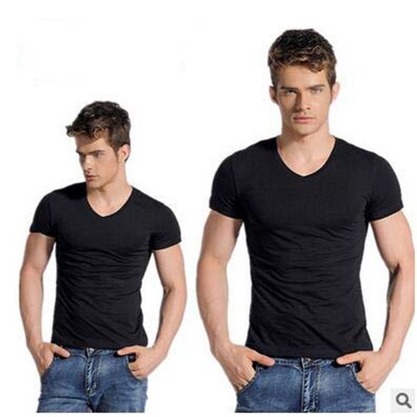 summer men slim pure color v-neck cotton t-shirts casual short sleeve simple fashion tees primer shirt, White;black
summer men slim pure color v-neck cotton t-shirts casual short sleeve simple fashion tees primer shirt, White;black