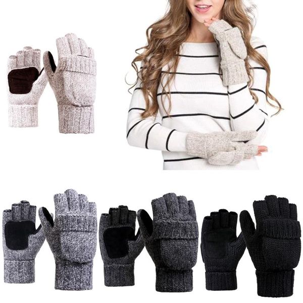 cycling gloves wool thermal insulation fingerless winter warm knitted convertible mittens flap cover, Black
cycling gloves wool thermal insulation fingerless winter warm knitted convertible mittens flap cover, Black