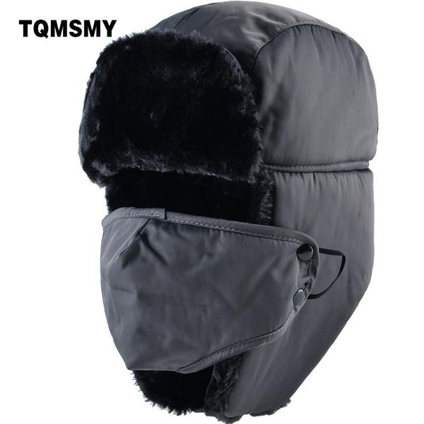 berets tqmsmy men women winter bomber hats cap outdoor thick warm fur russian hat with ear flaps and mask leifeng caps tmc23, Blue;gray
berets tqmsmy men women winter bomber hats cap outdoor thick warm fur russian hat with ear flaps and mask leifeng caps tmc23, Blue;gray