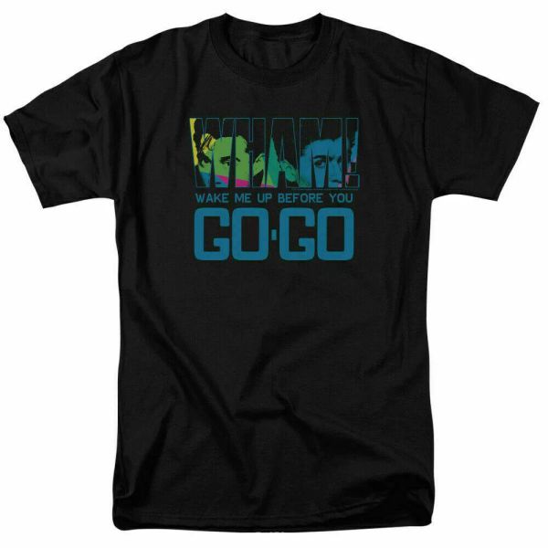 wham wake me up before you go go t shirt licensed pop music concert tee black, White;black
wham wake me up before you go go t shirt licensed pop music concert tee black, White;black