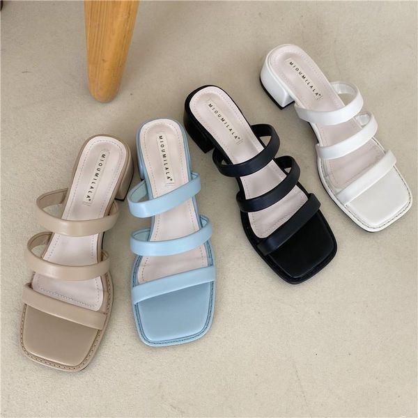 slippers shoes woman 2021 casual med loafers square heel pantofle low luxury soft block summer fashion basic fabric rome pu, Black
slippers shoes woman 2021 casual med loafers square heel pantofle low luxury soft block summer fashion basic fabric rome pu, Black
