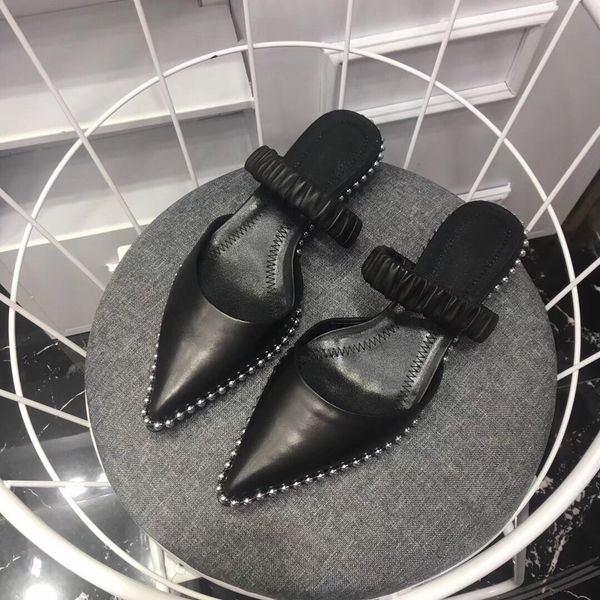 gladiator white pearl tip designer fashion sandals black sheepskin sheath heel slippers luxury shoes
gladiator white pearl tip designer fashion sandals black sheepskin sheath heel slippers luxury shoes