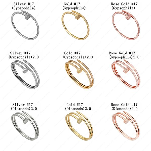 nail bracelet 2.0 mens bracelets diamonds designer bangle luxury jewelry women titanium steel alloy gold-plated craft gold silver rose never, Black
nail bracelet 2.0 mens bracelets diamonds designer bangle luxury jewelry women titanium steel alloy gold-plated craft gold silver rose never, Black