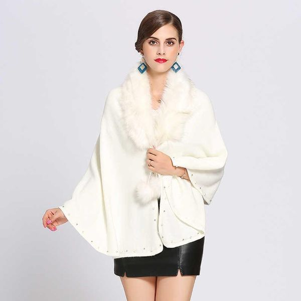 women's jackets 2021 womens clothing ponchos autumn spring jacket fur collar large size hand-wearing shawl cloak for women, Black;brown
women's jackets 2021 womens clothing ponchos autumn spring jacket fur collar large size hand-wearing shawl cloak for women, Black;brown