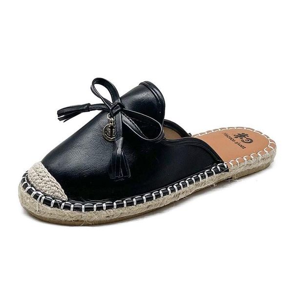 slippers 2021 spring summer women mules shoes brand fashion round toe bowknot baotou straw plaited article fisherman, Black
slippers 2021 spring summer women mules shoes brand fashion round toe bowknot baotou straw plaited article fisherman, Black
