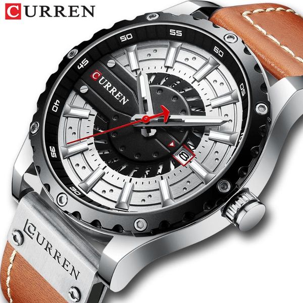 wristwatches curren casual sport watches for men, black military leather wrist watch man clock fashion men wristwatch, Slivery;brown
wristwatches curren casual sport watches for men, black military leather wrist watch man clock fashion men wristwatch, Slivery;brown