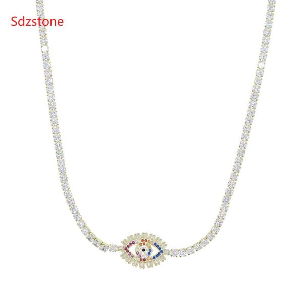 tennis chain women men rock hip hop bling jewelry iced out cz evil eye pendant initial necklace 32+10cm chains, Silver
tennis chain women men rock hip hop bling jewelry iced out cz evil eye pendant initial necklace 32+10cm chains, Silver