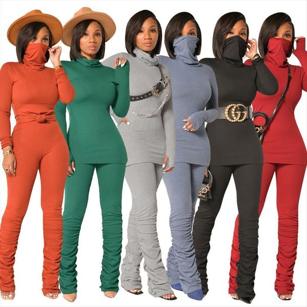 solid bandage fitness fashion womens tracksuits matching sets long sleeve turtleneck sporty workout 2 piece outfit and stacked pant, Gray
solid bandage fitness fashion womens tracksuits matching sets long sleeve turtleneck sporty workout 2 piece outfit and stacked pant, Gray
