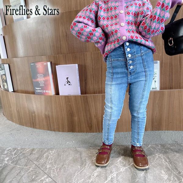 spring autumn girls jeans baby denim pants kids trousers children bottoms fashion skinny single breasted button medal 2 to 9 yrs, Blue
spring autumn girls jeans baby denim pants kids trousers children bottoms fashion skinny single breasted button medal 2 to 9 yrs, Blue