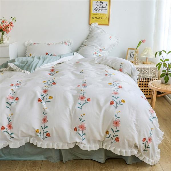 bedding sets small fresh 100% cotton flowers print girls set ruffles double duvet cover bed bedspread linen pillowcases
bedding sets small fresh 100% cotton flowers print girls set ruffles double duvet cover bed bedspread linen pillowcases