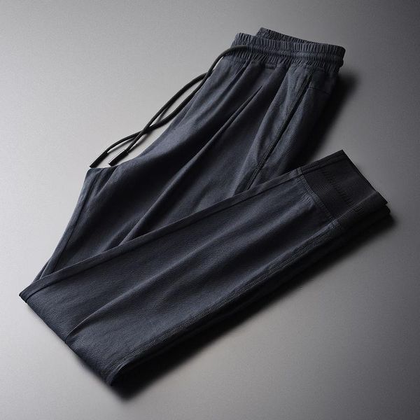 men's pants summer thin linen breathable casual capris slim fit youth fashion trend elastic hemmed in, Black
men's pants summer thin linen breathable casual capris slim fit youth fashion trend elastic hemmed in, Black
