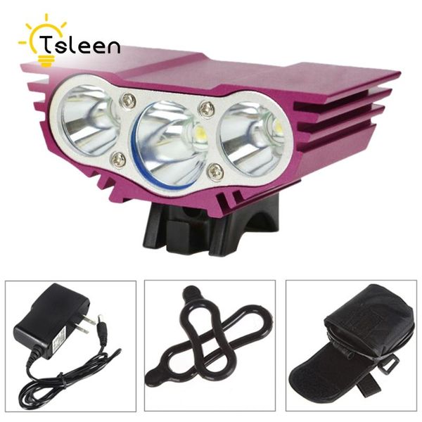 rechargeable cycling led bicycle bike light 3*xm-l t6 flashlights us eu charger front lamps 18650 battery pack torches
rechargeable cycling led bicycle bike light 3*xm-l t6 flashlights us eu charger front lamps 18650 battery pack torches