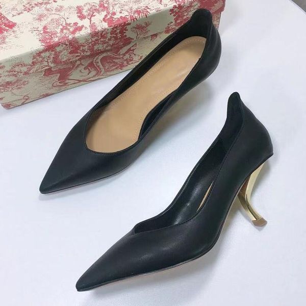 dress shoes soft leather high heels women pumps mental color ladies chic style designer fashion woman shoe, Black
dress shoes soft leather high heels women pumps mental color ladies chic style designer fashion woman shoe, Black