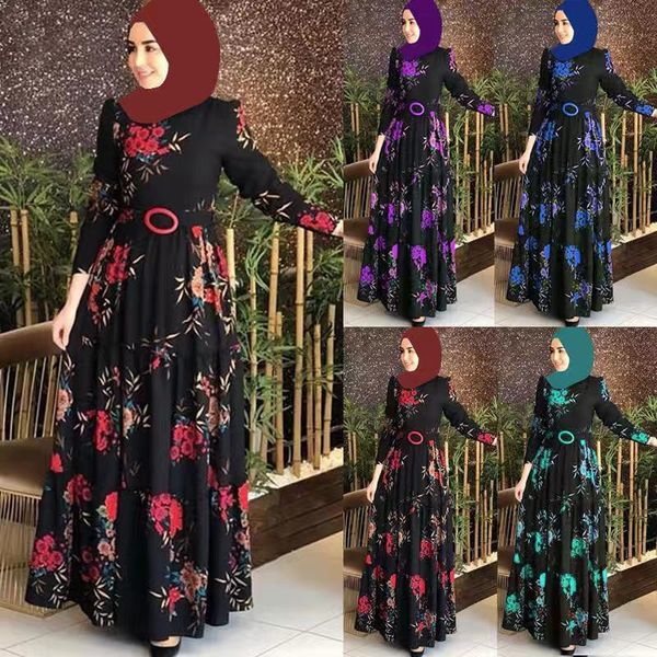 casual dresses spring autumn elastic cloth women es long sleeve high flower print party female vestidos h21u, Black;gray
casual dresses spring autumn elastic cloth women es long sleeve high flower print party female vestidos h21u, Black;gray