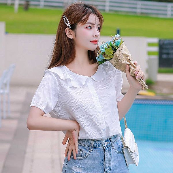 summer korean women shirts woman chiffon blouse office lady short sleeve blouses plus size xxxl 210531, White
summer korean women shirts woman chiffon blouse office lady short sleeve blouses plus size xxxl 210531, White