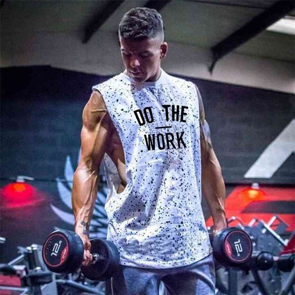 summer men' fitness tank bodybuiding clothing low cut side arm holes 100% cotton sportswear gym running vest 210421, White;black
summer men' fitness tank bodybuiding clothing low cut side arm holes 100% cotton sportswear gym running vest 210421, White;black