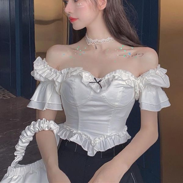 women's polos v-neck mini blouse for women 2021 summer design white vintage sweet shirt off the should party casual
women's polos v-neck mini blouse for women 2021 summer design white vintage sweet shirt off the should party casual