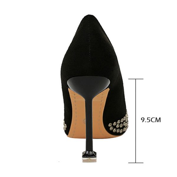 dress shoes women's high heels with rivets, sexy, wedding shoes, women's, stiletto style, large size 43, plus jr3p, Black
dress shoes women's high heels with rivets, sexy, wedding shoes, women's, stiletto style, large size 43, plus jr3p, Black